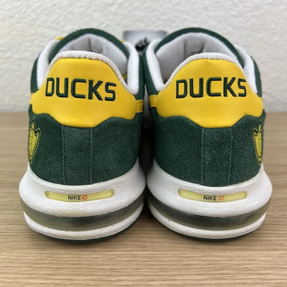 Y2K Nike Bruin Max Oregon Ducks Nike ID Suede Green Gold Men’s Size 12 - Picture 4 of 10